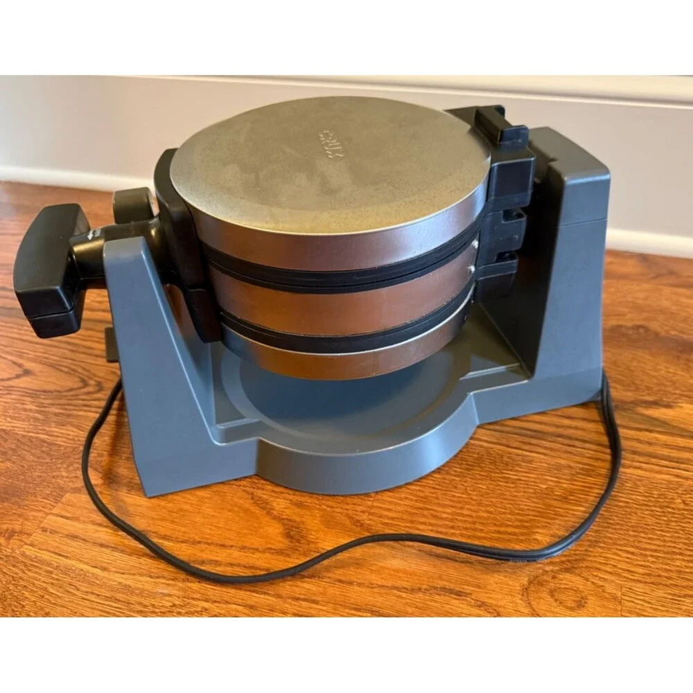 CRUX® Artisan Series Double Rotating Belgium Waffle Maker  GH-6200A Gray